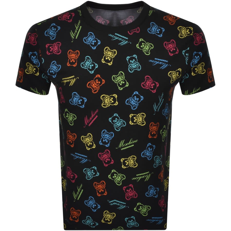 Alternative Image for ProductMoschino Short Sleeve Bear Logo T Shirt Black1